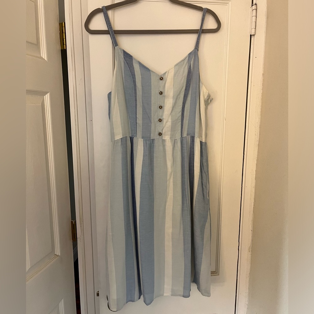 Stripped short dress